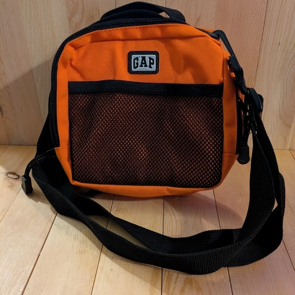 GAP Orange and Black Men's Bag CD holder